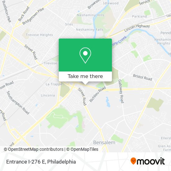Mapa de Entrance I-276 E
