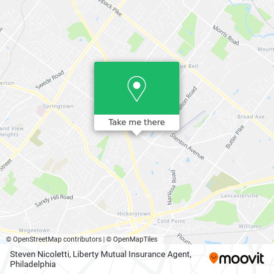 Steven Nicoletti, Liberty Mutual Insurance Agent map
