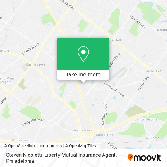 Steven Nicoletti, Liberty Mutual Insurance Agent map