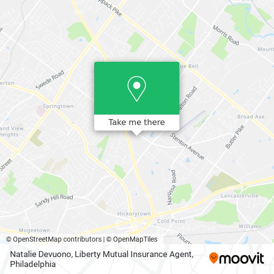 Natalie Devuono, Liberty Mutual Insurance Agent map