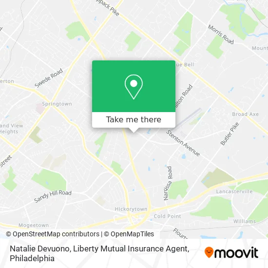 Natalie Devuono, Liberty Mutual Insurance Agent map