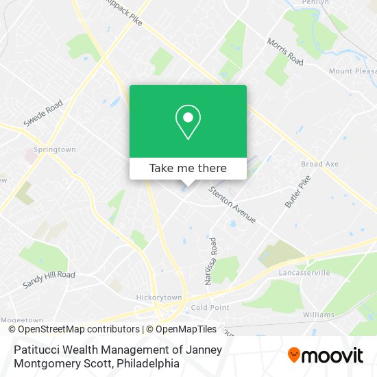 Patitucci Wealth Management of Janney Montgomery Scott map