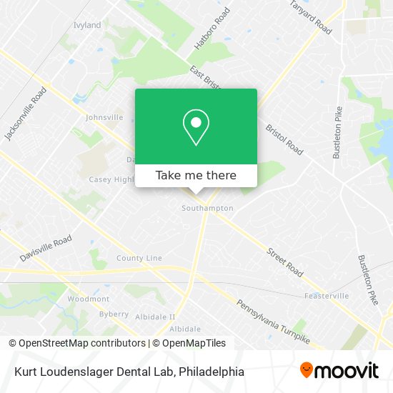 Mapa de Kurt Loudenslager Dental Lab
