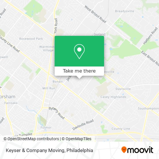 Keyser & Company Moving map