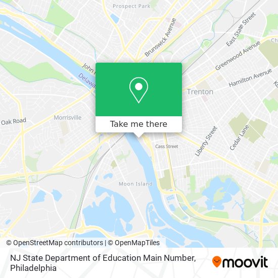 Mapa de NJ State Department of Education Main Number