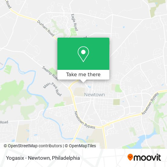 Yogasix - Newtown map