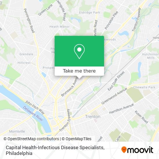 Capital Health-Infectious Disease Specialists map