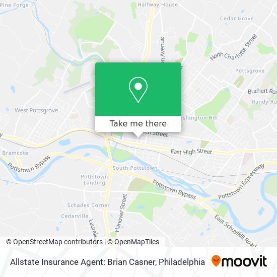 Mapa de Allstate Insurance Agent: Brian Casner