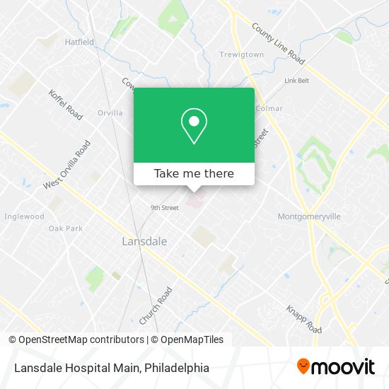 Lansdale Hospital Main map