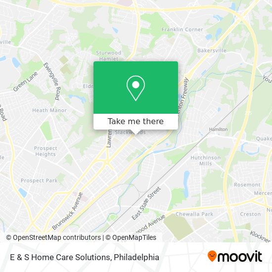 E & S Home Care Solutions map