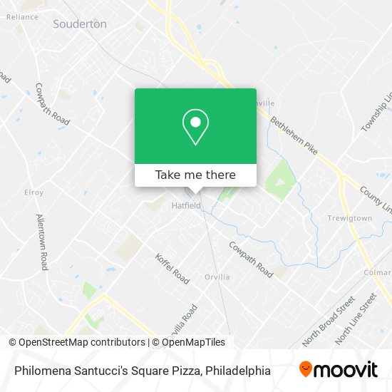 Mapa de Philomena Santucci's Square Pizza