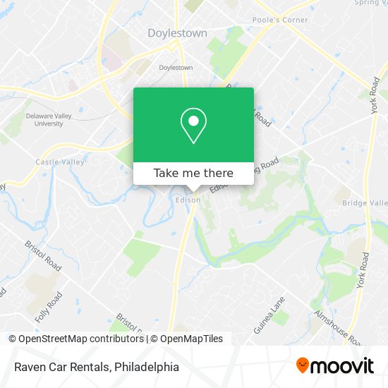 Raven Car Rentals map