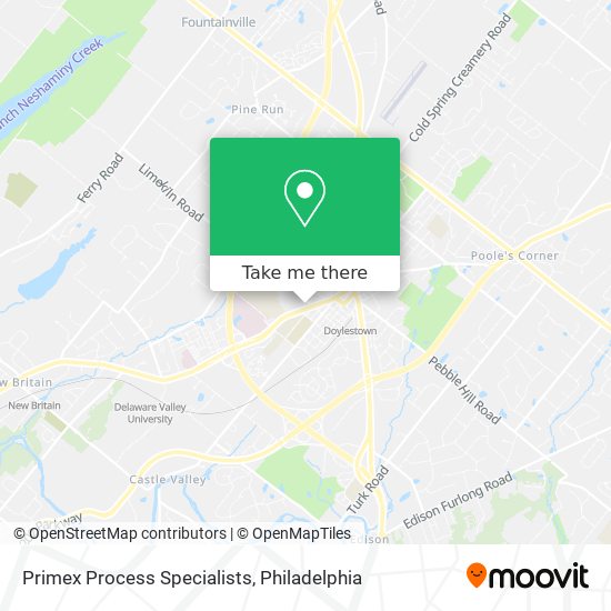 Primex Process Specialists map