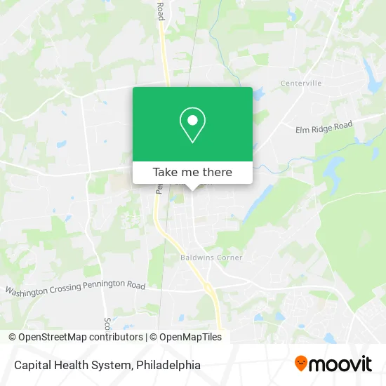 Capital Health System map