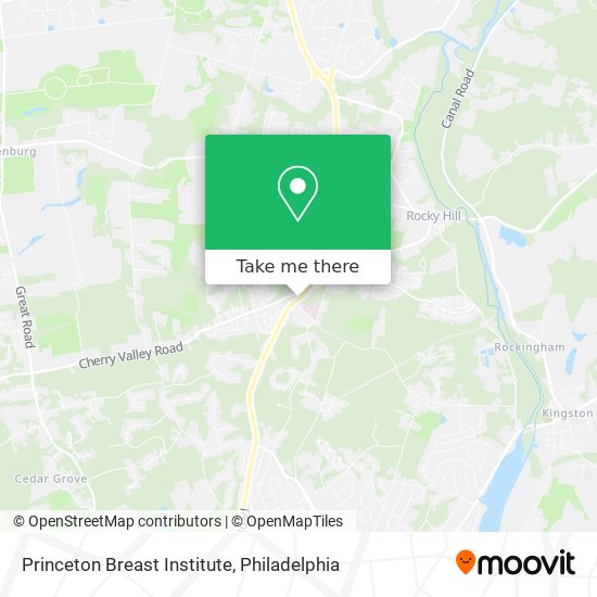 Princeton Breast Institute map