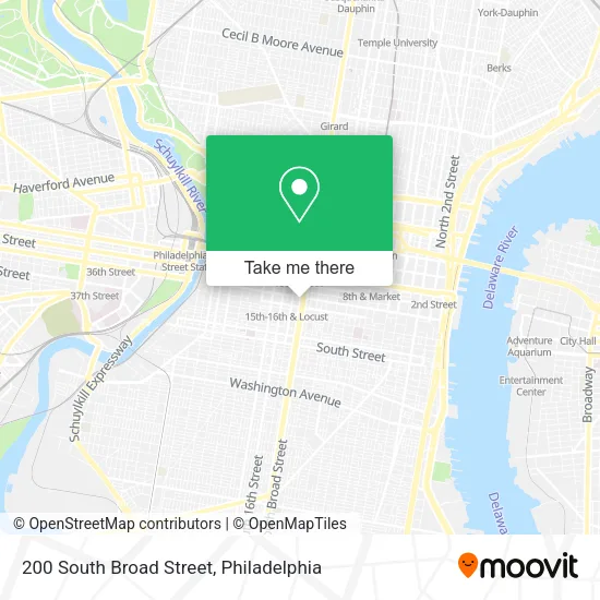 200 South Broad Street map