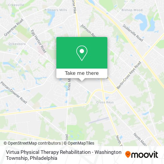 Mapa de Virtua Physical Therapy Rehabilitation - Washington Township