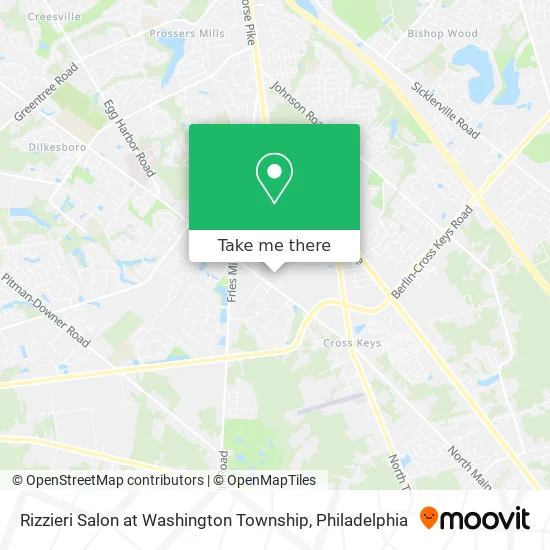 Rizzieri Salon at Washington Township map
