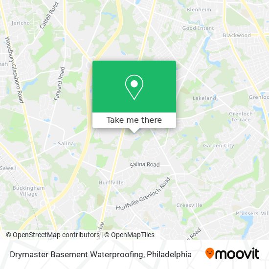 Drymaster Basement Waterproofing map