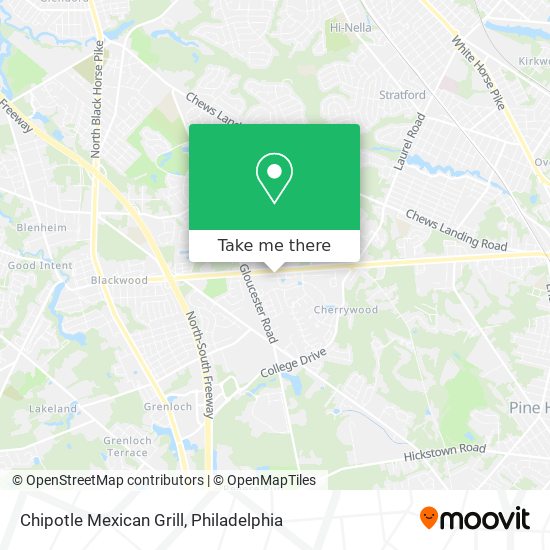 Chipotle Mexican Grill map