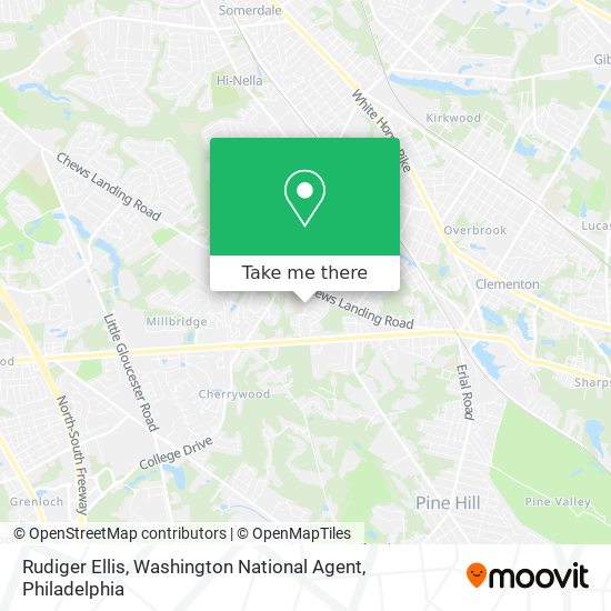 Mapa de Rudiger Ellis, Washington National Agent