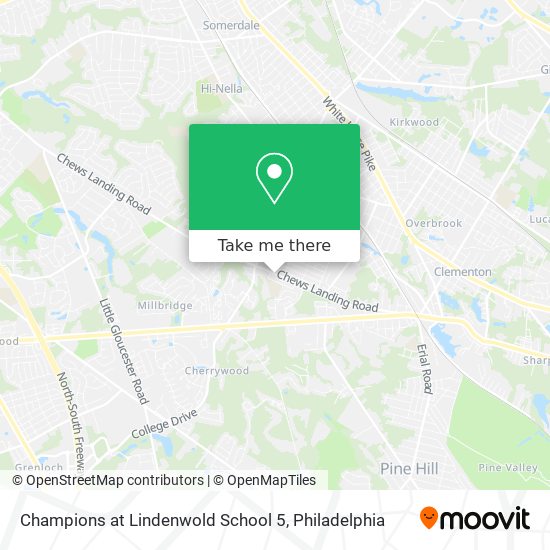 Champions at Lindenwold School 5 map