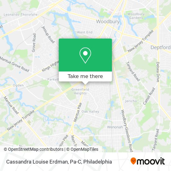 Mapa de Cassandra Louise Erdman, Pa-C