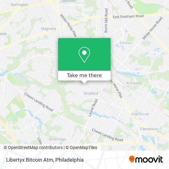 Mapa de Libertyx Bitcoin Atm