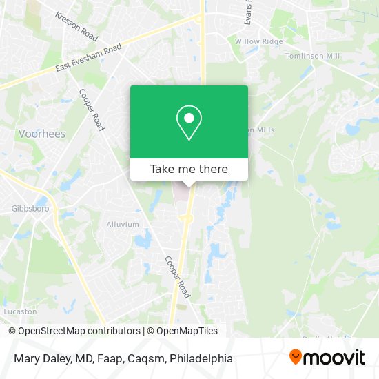 Mapa de Mary Daley, MD, Faap, Caqsm