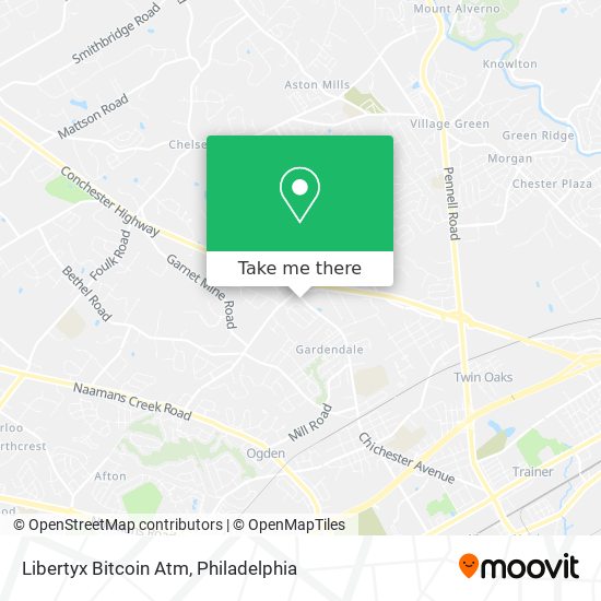 Mapa de Libertyx Bitcoin Atm