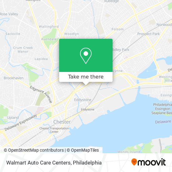 Walmart Auto Care Centers map