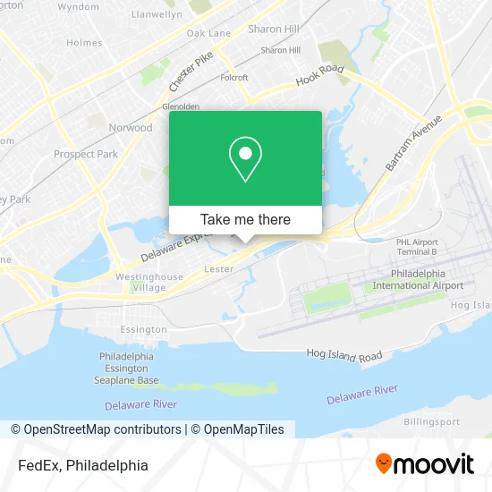 FedEx map