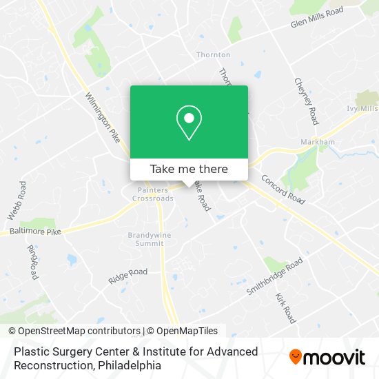 Plastic Surgery Center & Institute for Advanced Reconstruction map