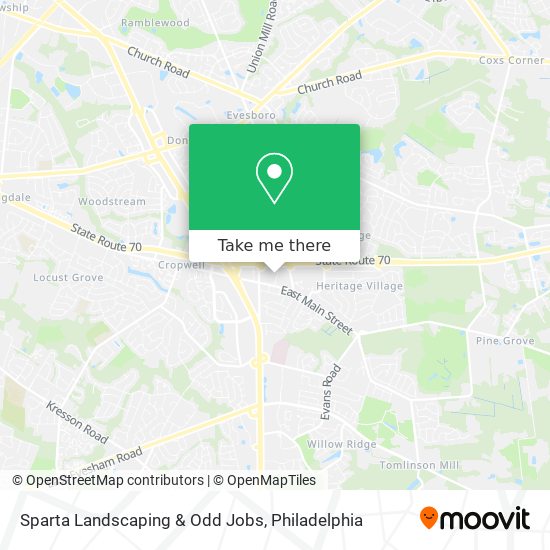 Sparta Landscaping & Odd Jobs map