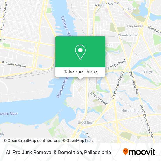 All Pro Junk Removal & Demolition map