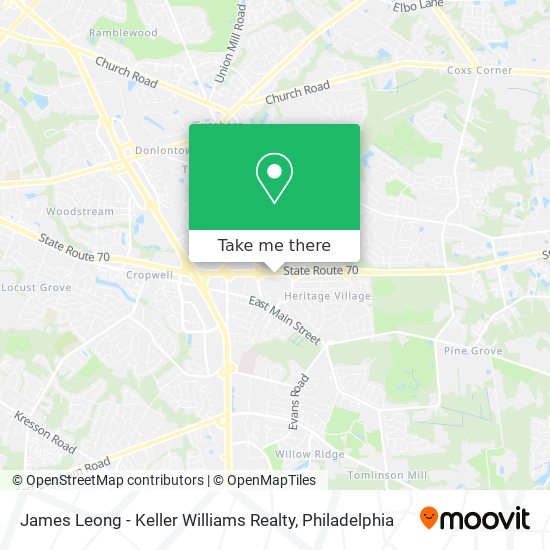 James Leong - Keller Williams Realty map