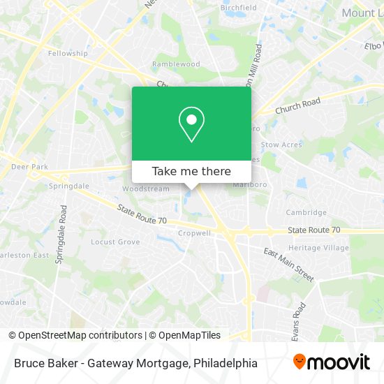 Mapa de Bruce Baker - Gateway Mortgage