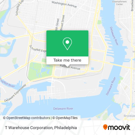 T Warehouse Corporation map