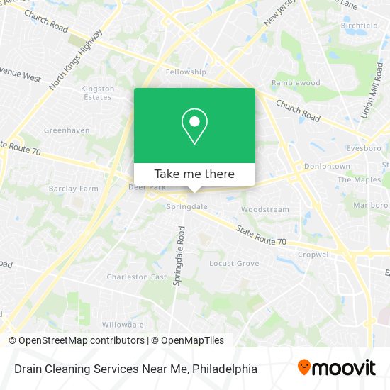 Mapa de Drain Cleaning Services Near Me