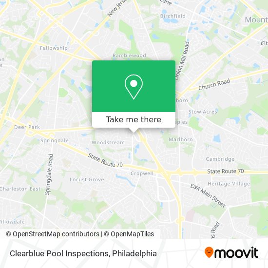 Mapa de Clearblue Pool Inspections