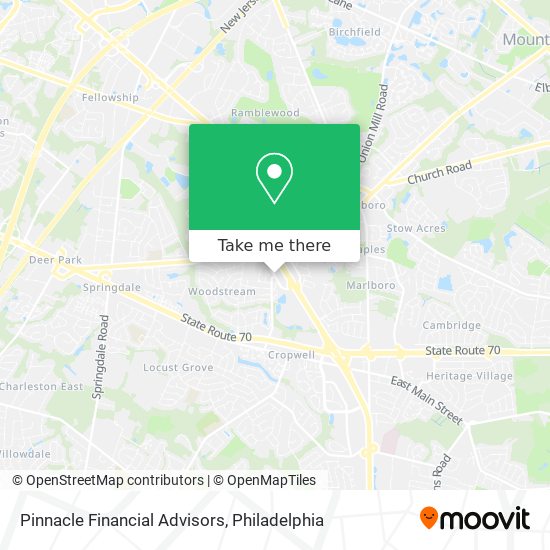 Mapa de Pinnacle Financial Advisors