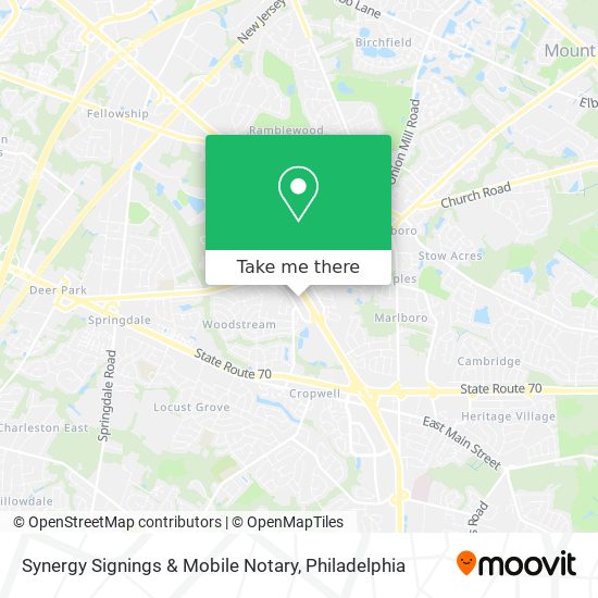 Mapa de Synergy Signings & Mobile Notary