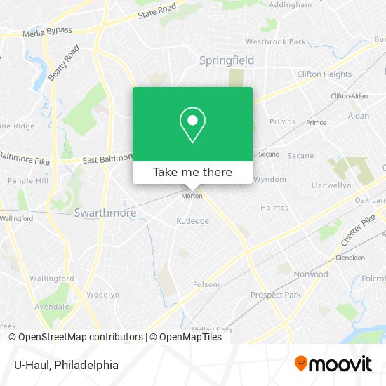 U-Haul map