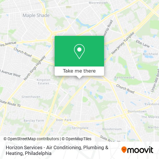 Horizon Services - Air Conditioning, Plumbing & Heating map