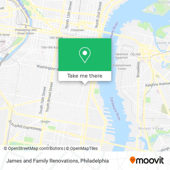 James and Family Renovations map
