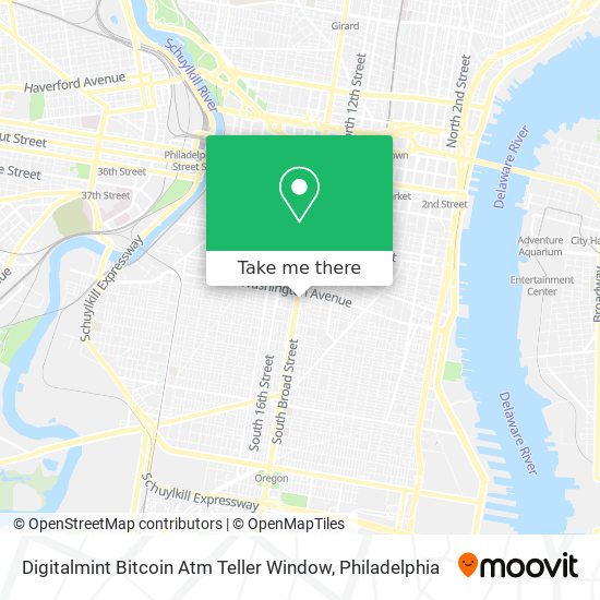 Mapa de Digitalmint Bitcoin Atm Teller Window