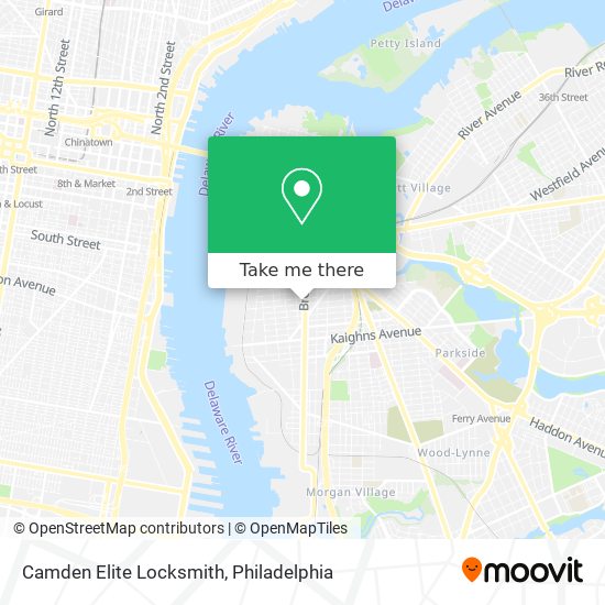 Camden Elite Locksmith map