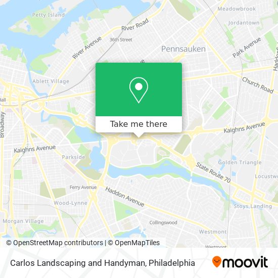 Carlos Landscaping and Handyman map