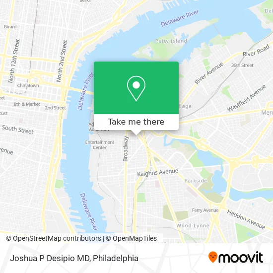 Joshua P Desipio MD map