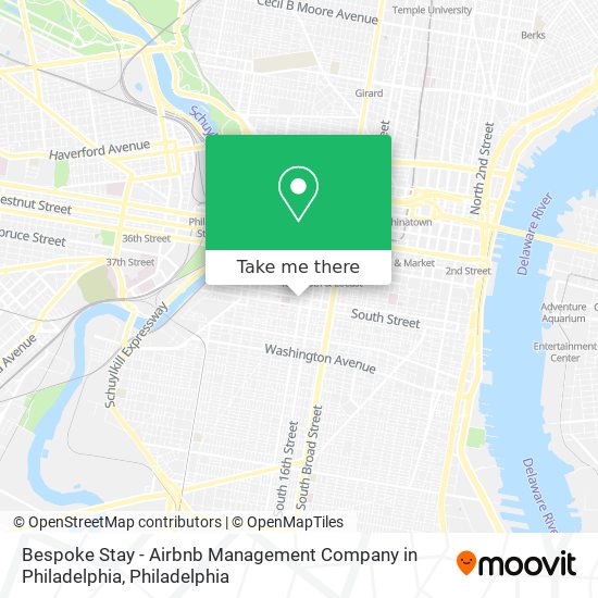 Bespoke Stay - Airbnb Management Company in Philadelphia map